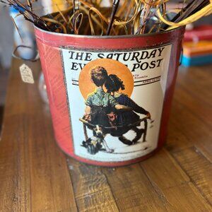 Vintage Saturday Eve Post Canister